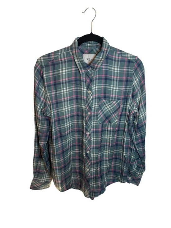Rails Agave Rose Blue Plaid Hunter Button Down Shirt - Picture 2 of 5